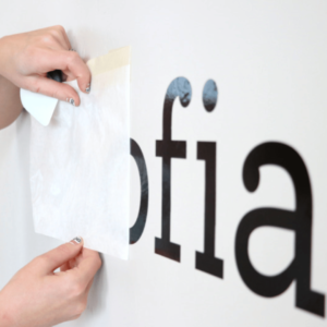 Wall Vinyl Lettering