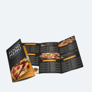 Folded Menu Printing