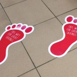 Footprint Floor Stickers Printing