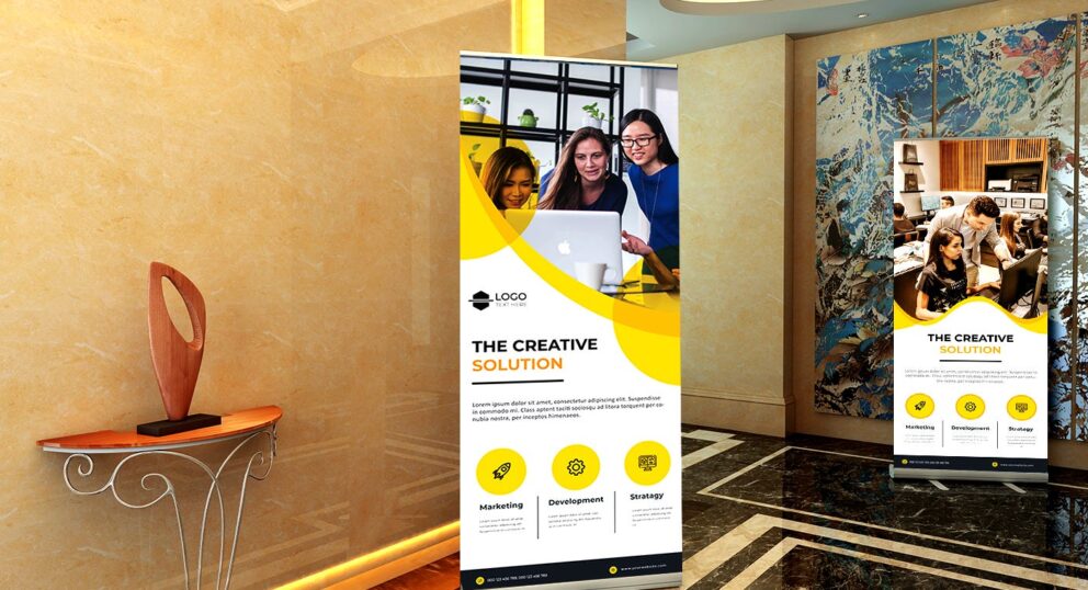 Custom Brand Roll-Up Banner Printing in Dubai - Printsouq