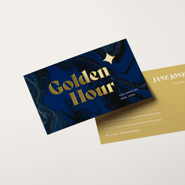 Raise-Gold-Foil business cards
