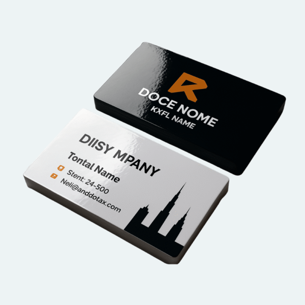 400 gsm glossy lamination business card